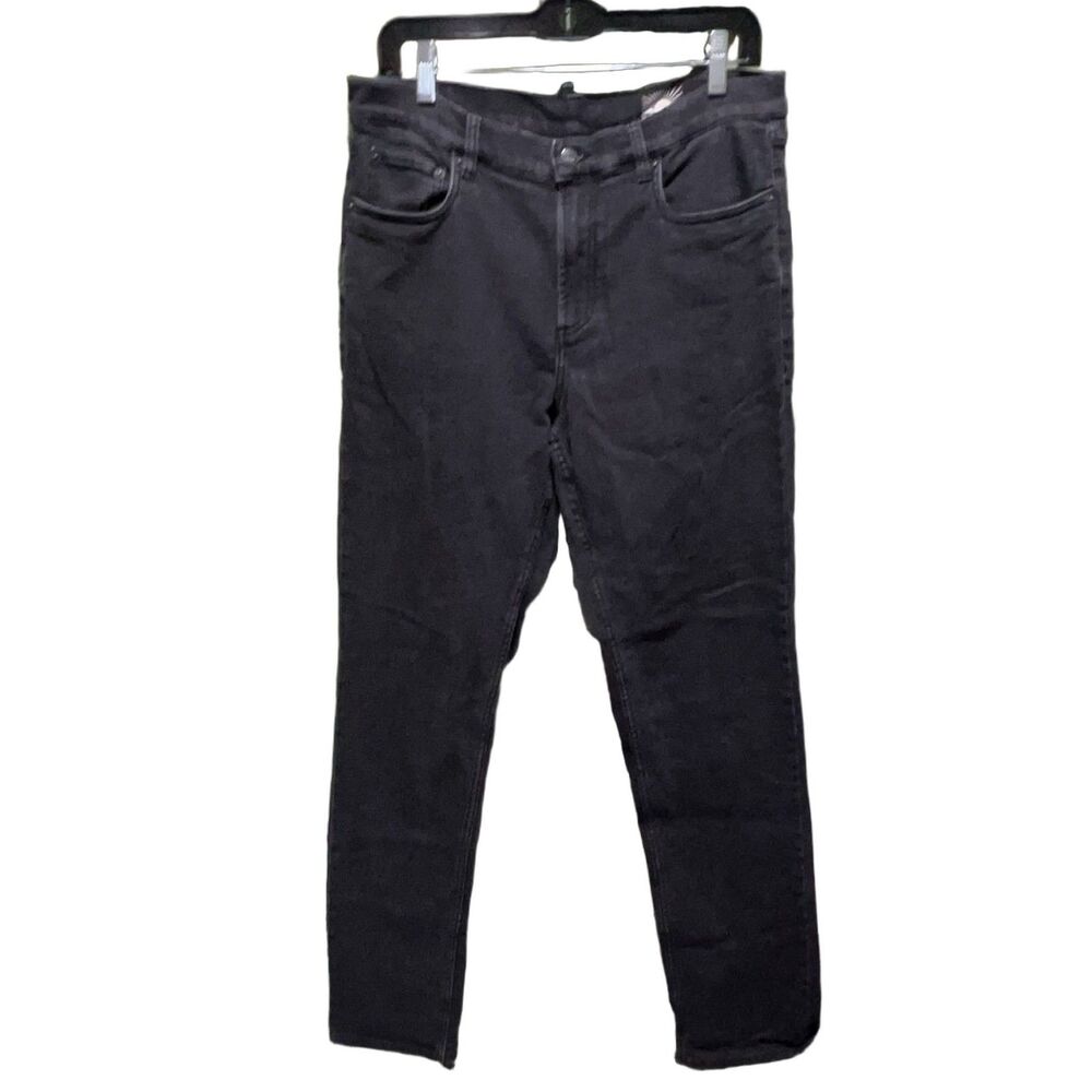 Faherty Men's Slim Straight Jeans Black Cotton Blend Stretch Denim Size 32x32